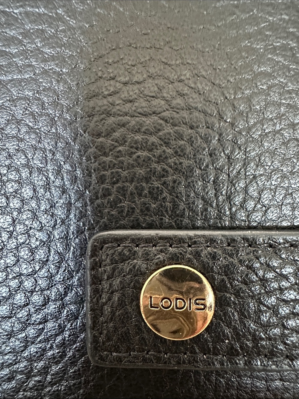 Lodis Black Pebbled Leather Wallet - Picture 3 of 10